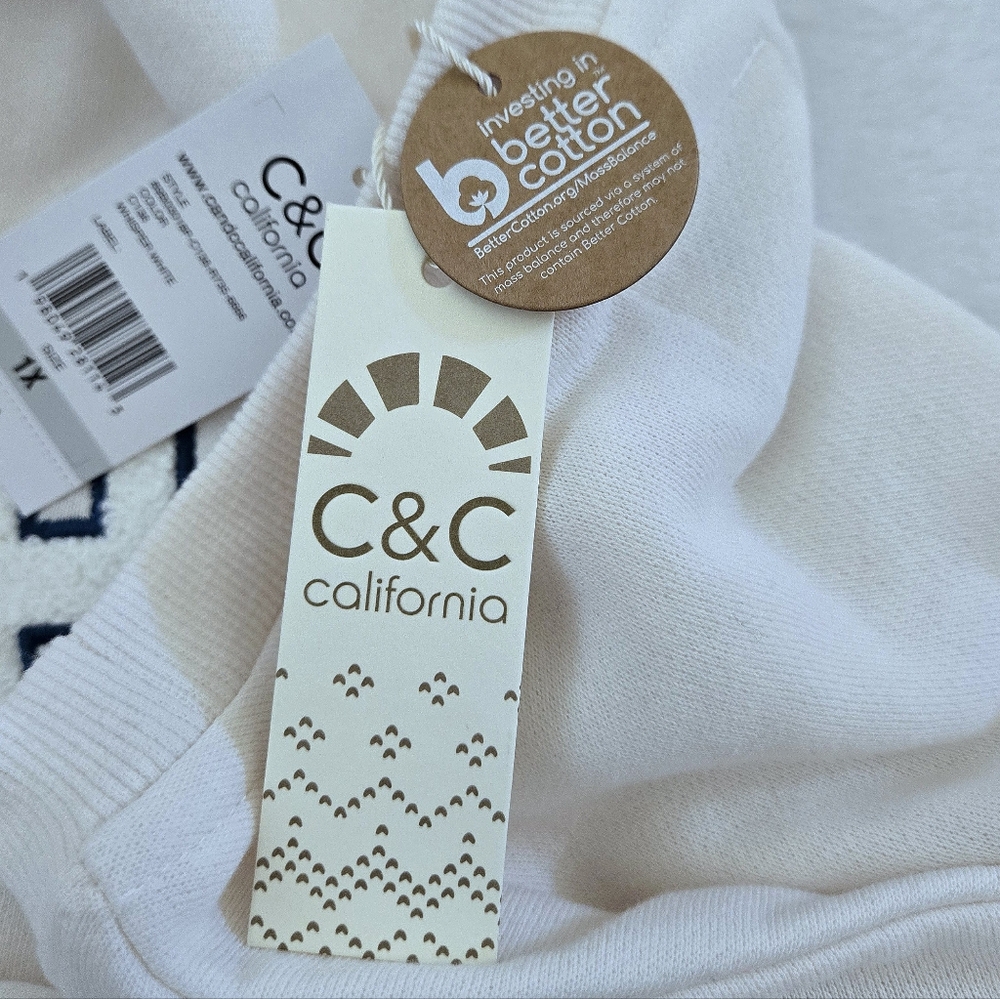 C&C California🌴 "PEACE"☮️ Sweatshirt - NWT - Picture 9 of 15